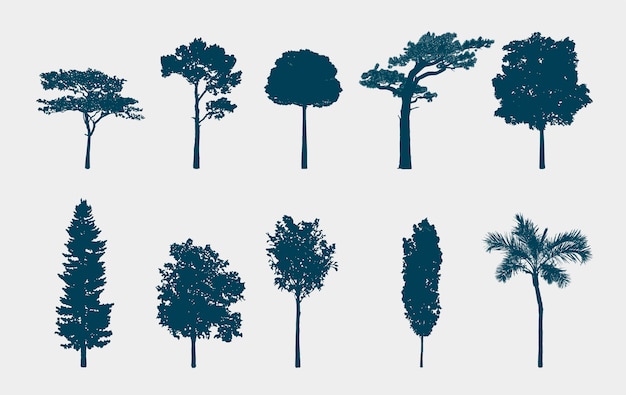 Gratis Vector tree collection
