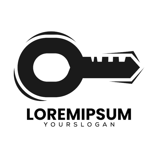 Gratis Vector vector huis sleutelpictogram logo