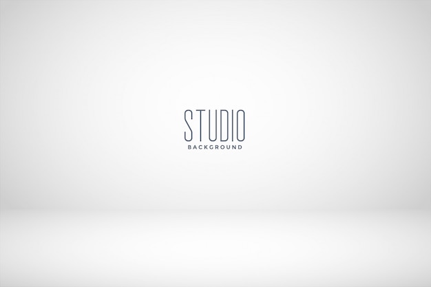 Gratis Vector witte achtergrond van een lege studio